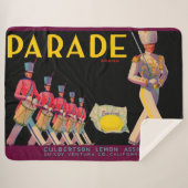 1930er-Jahre Parade-Zitronenkarton-Etikettendruck Sherpadecke (Vorderseite (Horizontal))
