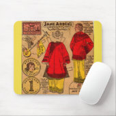1930er Jane Arden Papierpuppe chinesische Kleidung Mousepad (Mit Mouse)