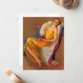 1930s beauty print mitteilungskarte (Vorderseite/Rückseite Beispiel)