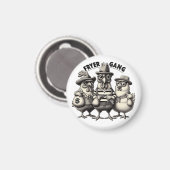 "1930s Chicken Robbers" Magnet (Vorderseite/Rückseite)