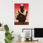 1930s Herkules Beer Poster Vintage German (Heimbüro)