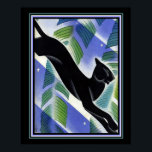 1931 Art Deco "Black Panther" Print 16x20 Poster<br><div class="desc">Sleek,  Art Deco Black Panther / Jungle Print. 1931</div>