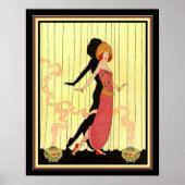 1931 Art-Deco "Dancer On Bühne" Print 16x20 Poster (Vorne)