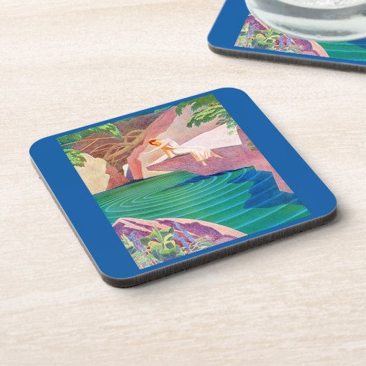 1931 Art Deko Getränkeuntersetzer (Linke Seite)