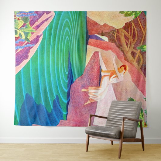 1931 Art Deko Wandteppich (Beispiel (Horizontal))