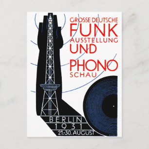 1931 Deutsche Funk- und Musikausstellung Postkarte