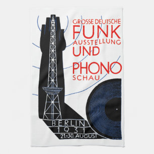 1931 Deutsche Radio- und MusikExpo Handtuch