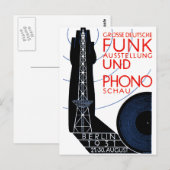 1931 Deutsche Radio- und MusikExpo Postkarte (Vorne/Hinten)
