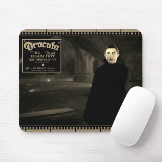 1931 "Dracula" Filmstrip Mousepad (Mit Mouse)
