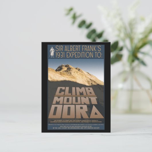 1931 Expedition to Climb Mount Dora Postkarte (Stehend Vorderseite)