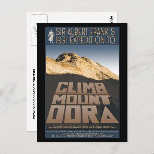 1931 Expedition to Climb Mount Dora Postkarte (Vorne/Hinten)