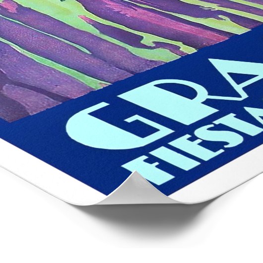 1931 Feria de Granada Reiseplakat Poster (Ecke)