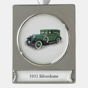1931 Silberverdome Banner-Ornament Silber