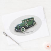 1931 Silverdome 4 Türaufkleber Ovaler Aufkleber (Umschlag)