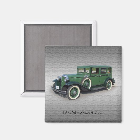 1931 Silverdome-4-Türmagnet Magnet (Vorderseite/Rückseite)