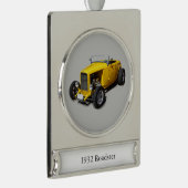 1932 Bannerdekoration der Roadster Banner-Ornament Silber (Rechts)