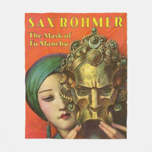 1932 Die Maske der Fu-Manchu-Abdeckung drucken Fleecedecke