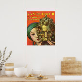 1932 Die Maske der Fu-Manchu-Abdeckung Poster (Küche)