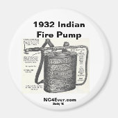 1932 Indischer Feuerpumpenmagnet Magnet (Vorne)