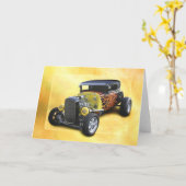 1932 Model A Coupe HOT ROD AVENGER Karte (Gelbe Blume)
