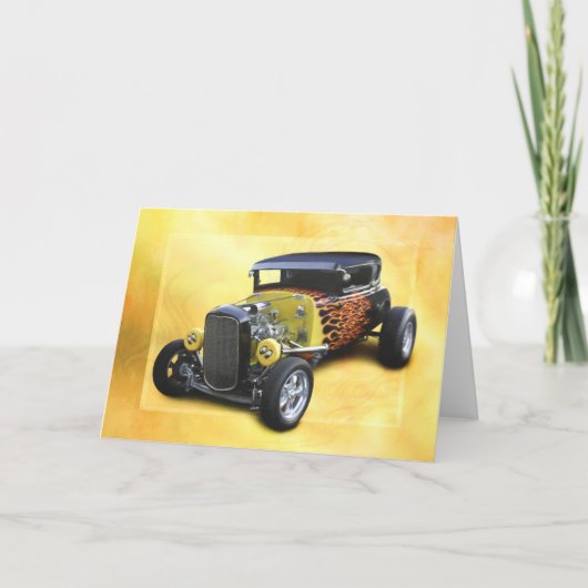 1932 Model A Coupe HOT ROD AVENGER Karte (Vorderseite)