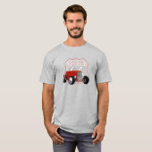 1932 Modell B Hotrod.
Roter Hotrod. Route 66. T-Shirt (Vorne ganz)