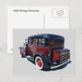 1932 Oldtimer Postkarte (Vorne/Hinten)