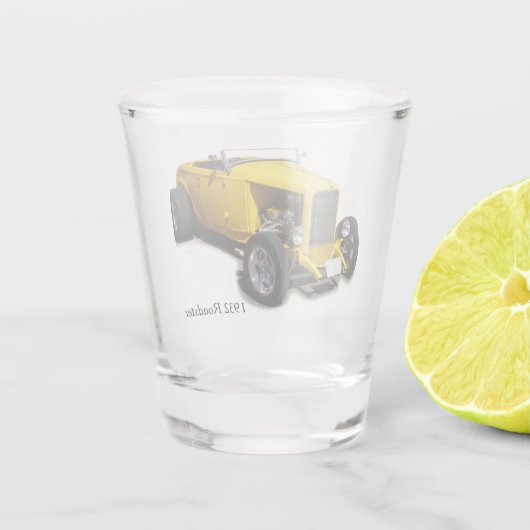 1932 Roadster-Schiebeglas Schnapsglas (Rückseite)