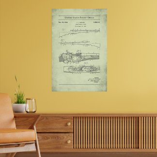 1932 US-Patent 1892141 - M1 Garand Rifle Poster