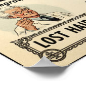 1932 Vintage Hair Schnellanbau Tonic-Werbung Poster (Ecke)