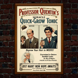 1932 Vintage Hair Schnellanbau Tonic-Werbung Poster