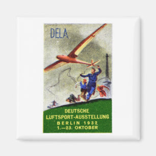 1932 vorbildliche Flugzeug-Wettbewerbs-Plakat Magnet