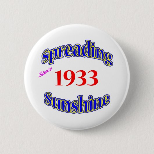 1933 ausgebreiteter Sonnenschein Button (Vorderseite)