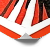 1933 Brooklands 500 Meilen Race Vintage Poster (Ecke)