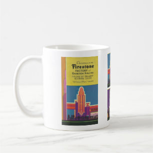 1933 Chicago-Ausstellung Art Deco-Broschüre Kaffeetasse