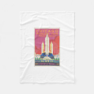 1933 Chicago World's Fair Blanket Fleecedecke