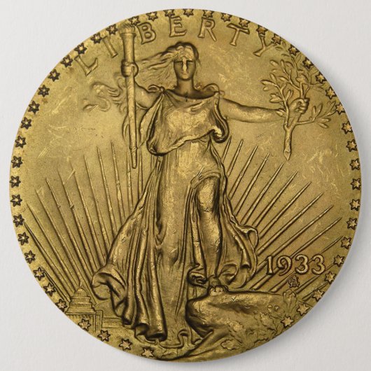 1933 Doppel-Adlergoldmünze Button (Vorderseite)