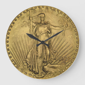 1933 Double Eagle Gold Coin Große Wanduhr