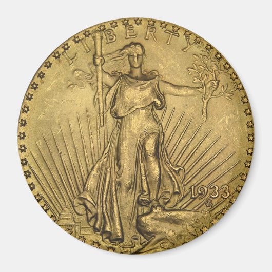 1933 Double Eagle Gold Coin Magnet (Vorne)