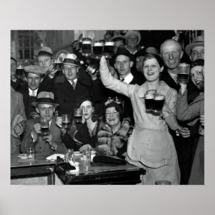 1933 ENDE DES VERBOTS FEIERN - CHICAGO POSTER