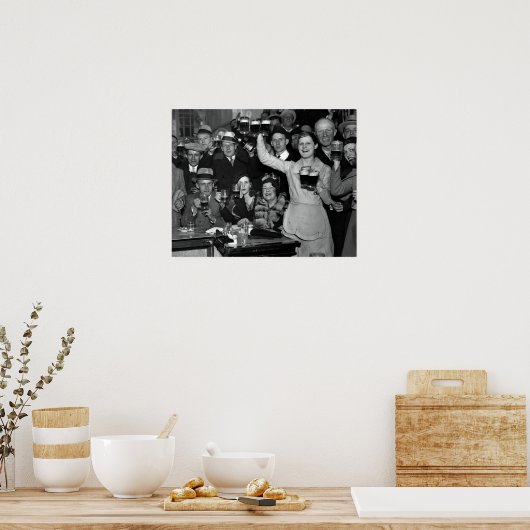 1933 ENDE DES VERBOTS FEIERN - CHICAGO POSTER (Küche)