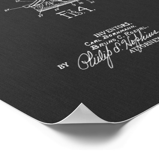 1933 Faltkamera Patent Art Zeichnend Druck Poster (Ecke)