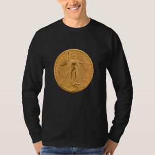 1933 Gold Double Eagle   Seltene Münze   $20 Vinta T-Shirt