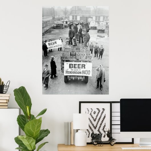 1933 HABEN WIR BIER! - VERBOTSENDE POSTER (Heimbüro)