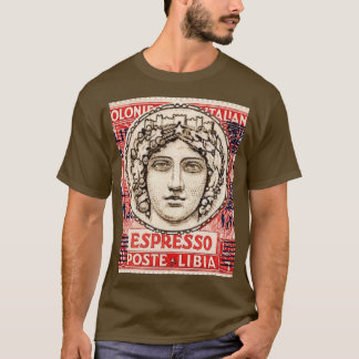 1933 Italienische Libysche Briefmarke Graphic T-Shirt
