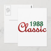 1933 Klassiker Postkarte (Vorne/Hinten)
