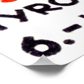 1933 Österreichisches Ski-Rennposter Poster (Ecke)