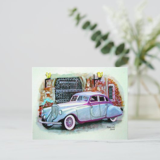 1933 Pierce Arrow Postkarte (Stehend Vorderseite)