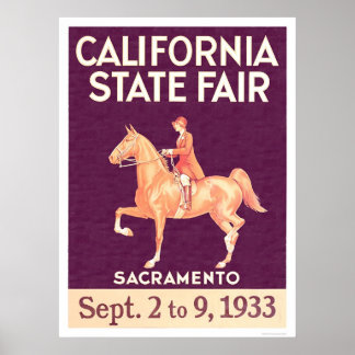 1933 Staat in Kalifornien Poster
