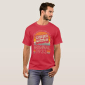1933 Vintage Geburtstagsgeschenk T-Shirt (Vorne ganz)